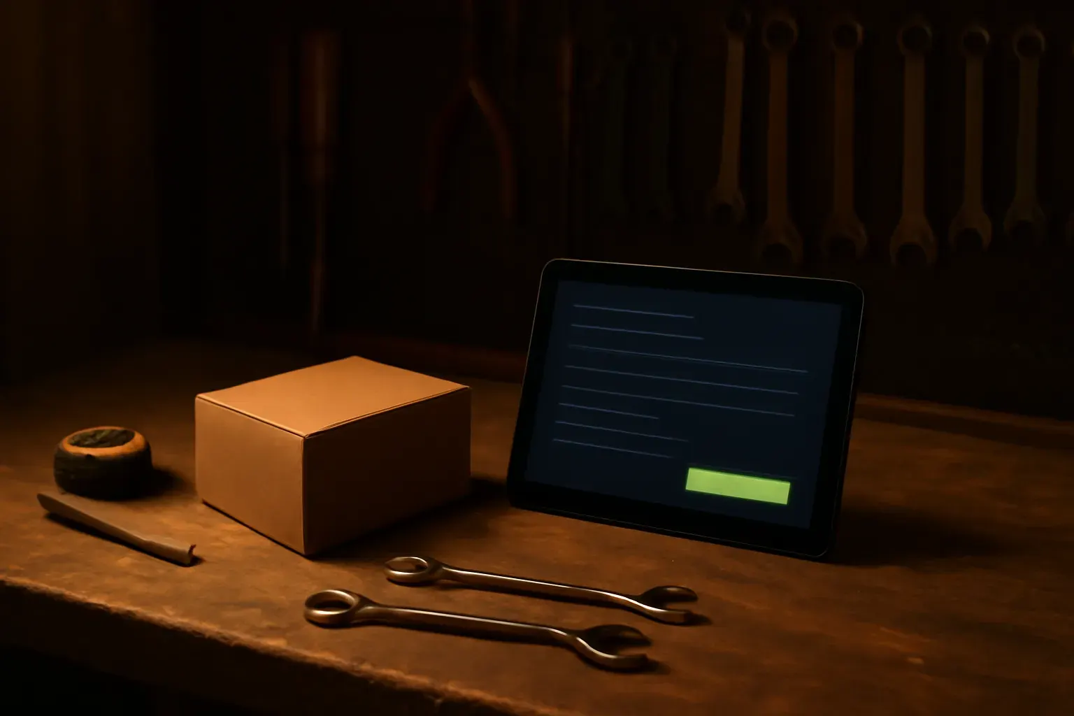 The Baltijos Įrankiai online store product grid, tools and hardware catalogue, dark storefront design.